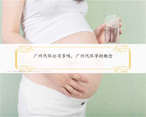 广州代怀公司多吗，广州代怀孕的概念