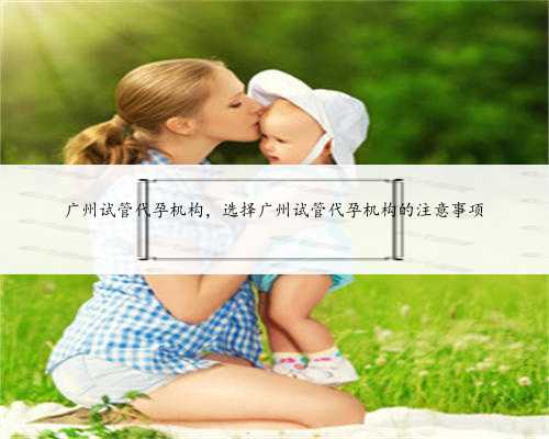 广州试管代孕机构，选择广州试管代孕机构的注意事项