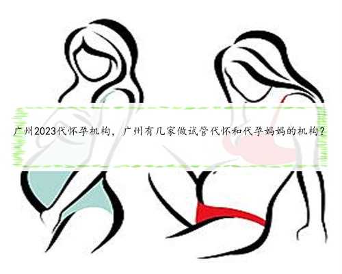 广州2023代怀孕机构，广州有几家做试管代怀和代孕妈妈的机构？